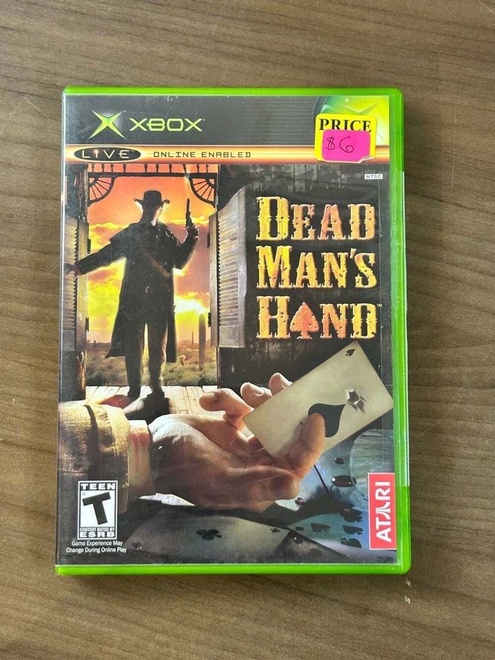 Dead Man's Hand Microsoft Xbox 2004 CIB Complete w/ Case Manual